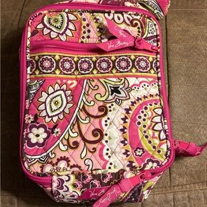 Vera Bradley very berry Pink paisley lunch bag has a stain